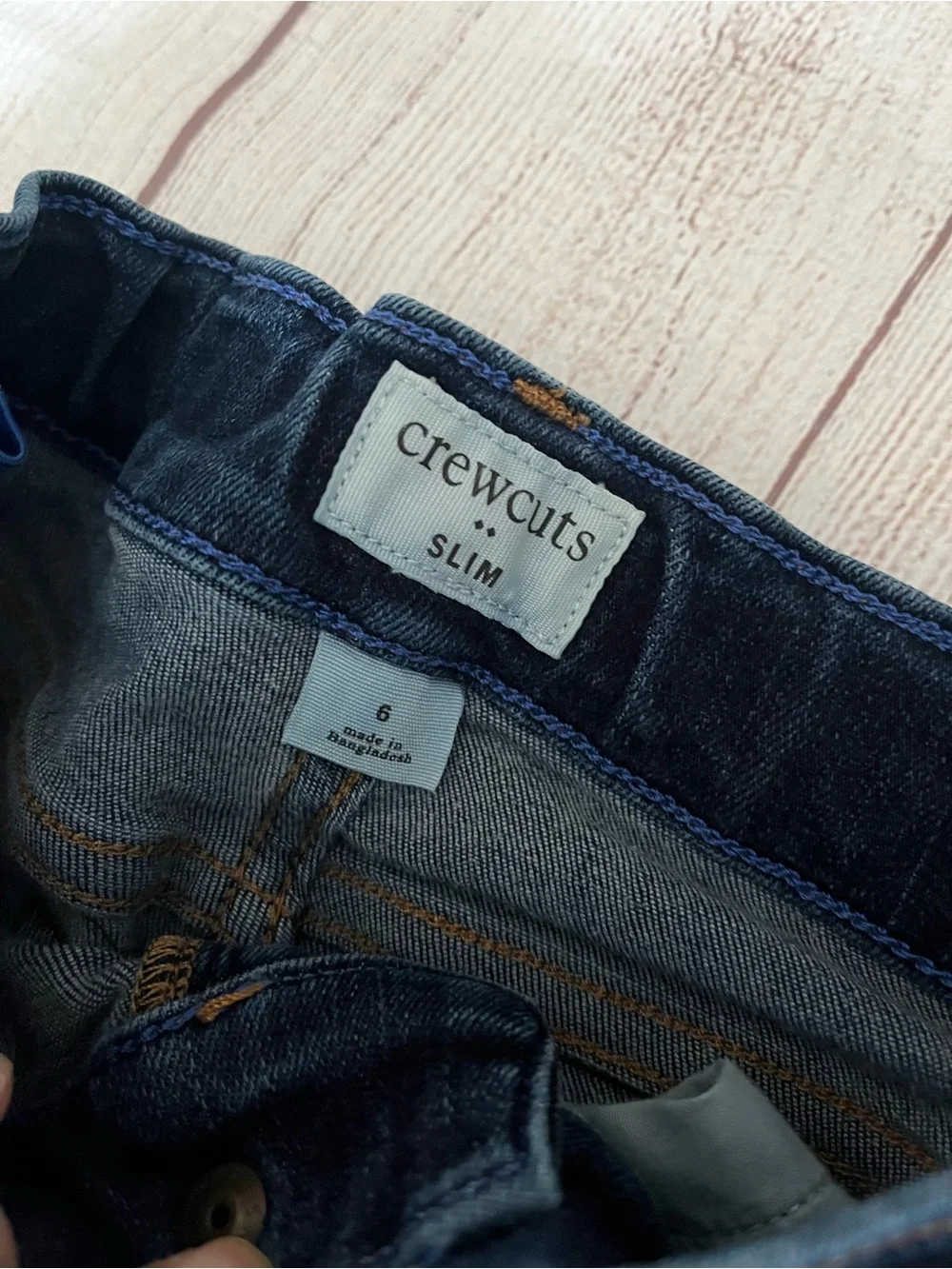 Crewcuts J Crew kids slim jeans sz 6